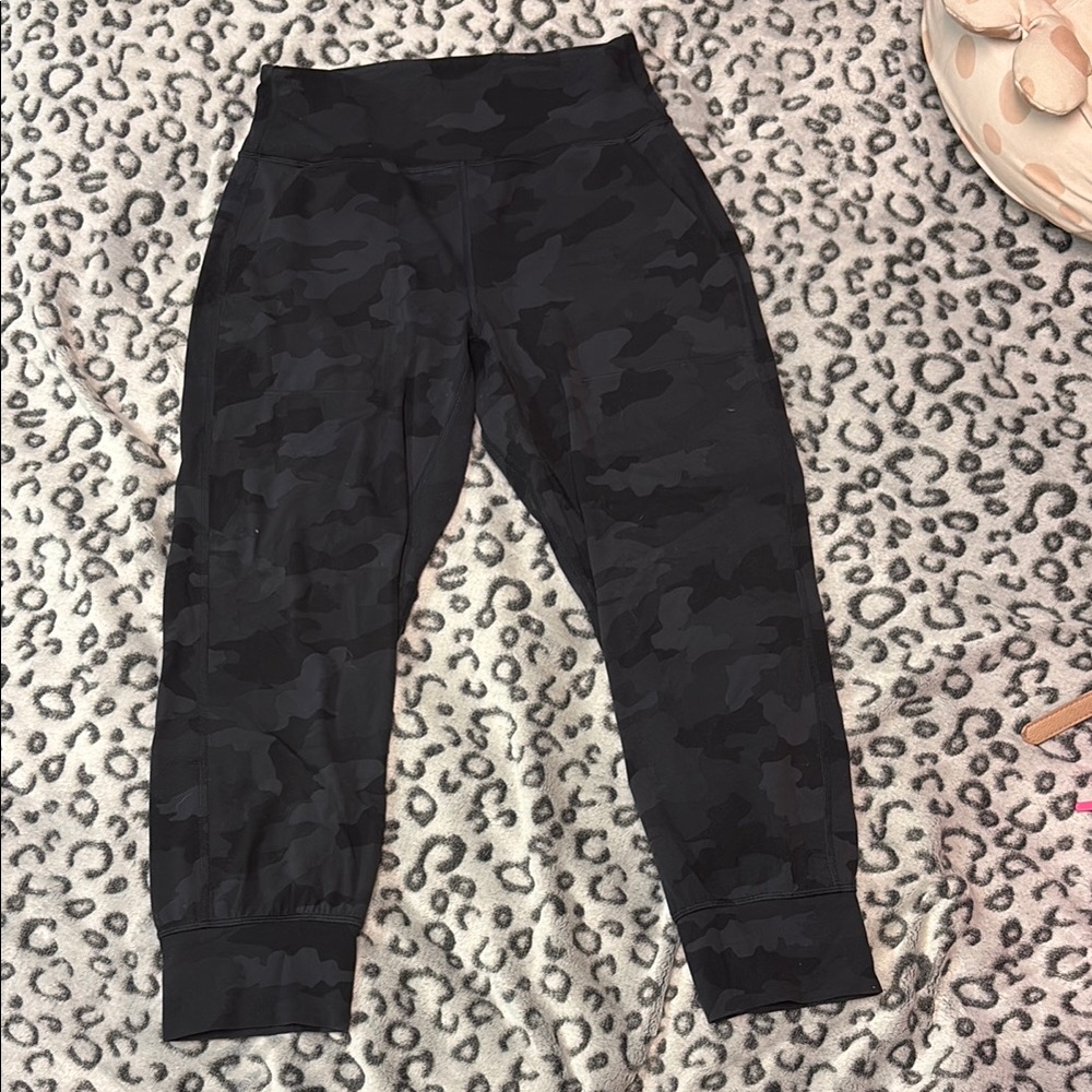 Lululemon Black Camouflage Joggers